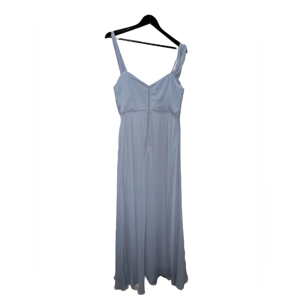 Birdy Grey SPENCE CONVERTIBLE DRESS CHIFFON DUSTY BLUE LARGE NEW NWT BRIDESMAID - Picture 4 of 6